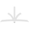 Ekena Millwork Davenport Architectural Grade PVC Gable Bracket, 108"W x 58 1/2"H x 2"D x 6"F, 13/12 Pitch GBP108X59X0206DAV00 - alternate 3